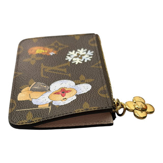 Louis Vuitton Monogram Vivenne Winter Holiday Zipped Romy Card Holder