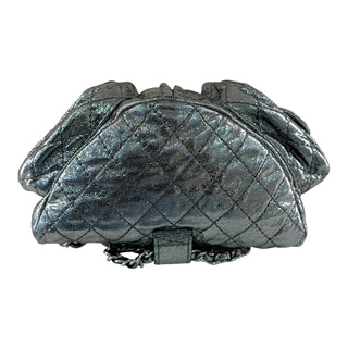 Chanel Metallic Quilted Leather Backpack – Gunmetal