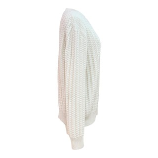 Prada Milano Logo Wool Blend Knit Sweater – Ivory