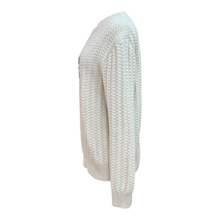 Prada Milano Logo Wool Blend Knit Sweater – Ivory