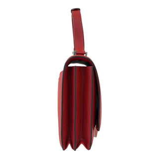 Hermès  Evercolor 20 Shoulder Bag Rouge Red Palladium Hardware