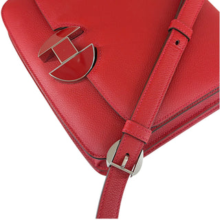 Hermès  Evercolor 20 Shoulder Bag Rouge Red Palladium Hardware