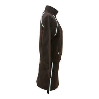 Miu Miu Brown Technical Zip-Up Jacket & Mini Skirt Co-Ord Set