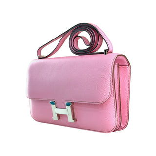 Hermès Constance Elan Mauve Sylvestre Epsom Palladium Hardware