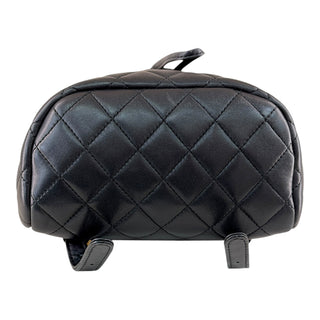 Chanel Mini Quilted Lambskin Backpack Black Gold Hardware