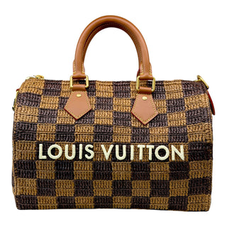 Louis Vuitton Speedy Bandoulière 30 Damier Raffia