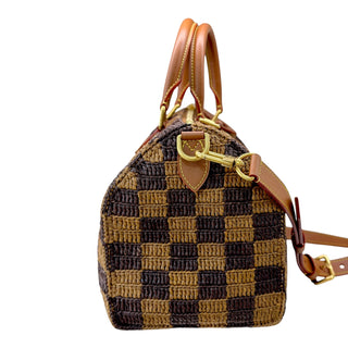 Louis Vuitton Speedy Bandoulière 30 Damier Raffia