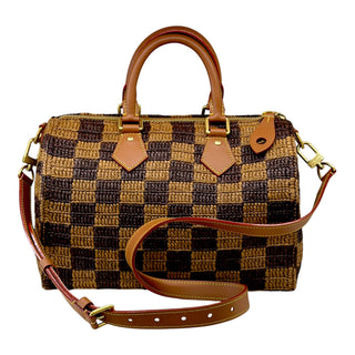 Louis Vuitton Speedy Bandoulière 30 Damier Raffia
