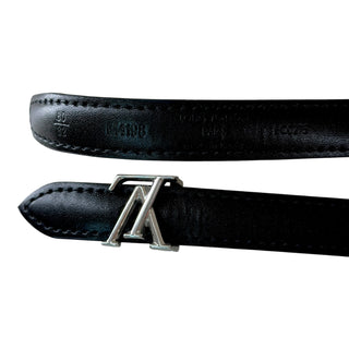 Louis Vuitton LV Initiales Black Slim Belt