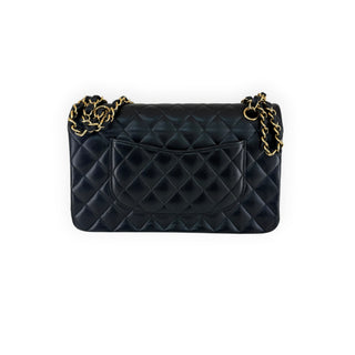 Chanel Black Medium Quilted Lambskin Classic Double Flap Bag GHW