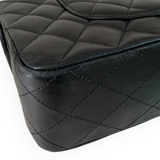 Chanel Black Medium Quilted Lambskin Classic Double Flap Bag GHW