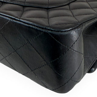 Chanel Black Medium Quilted Lambskin Classic Double Flap Bag GHW