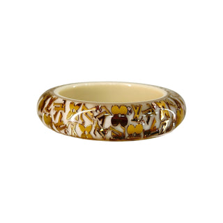 Louis Vuitton Inclusion Monogram Bangle Bracelet Beige