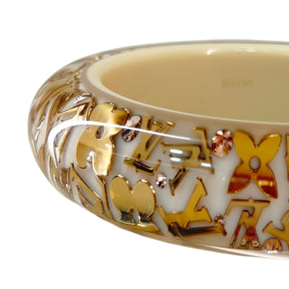 Louis Vuitton Inclusion Monogram Bangle Bracelet Beige