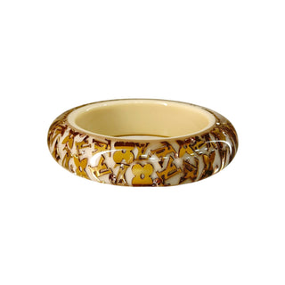 Louis Vuitton Inclusion Monogram Bangle Bracelet Beige
