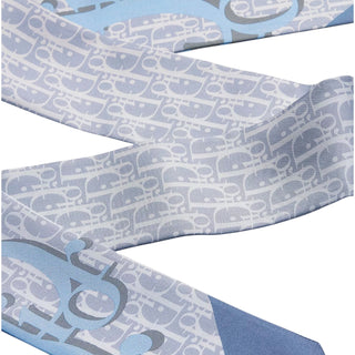 Christian Dior Oblique Mitzah Silk Twilly Scarf