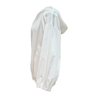 Hermès White Hooded Lightweight Jacket