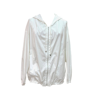 Hermès White Hooded Lightweight Jacket