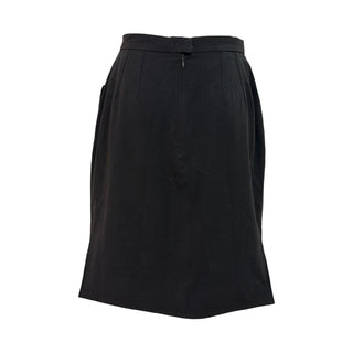 Chanel Black Cargo Pocket Midi Skirt