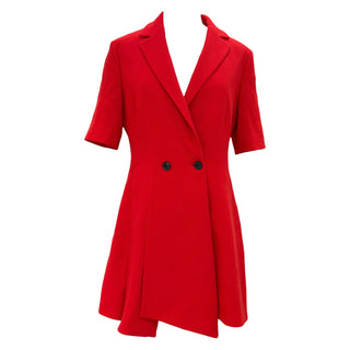 Christian Dior Red Wool Blazer Dress