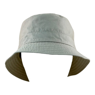Hermès Canvas Bucket Hat with Leather Zip Detail