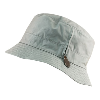 Hermès Canvas Bucket Hat with Leather Zip Detail