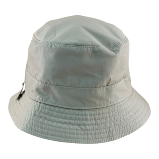 Hermès Canvas Bucket Hat with Leather Zip Detail