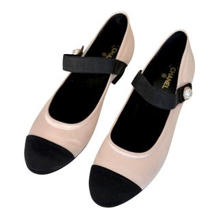 Chanel Pearl Mary Jane Ballet Flats