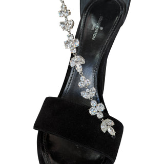 Louis Vuitton Blossom Crystal T-Bar Sandals