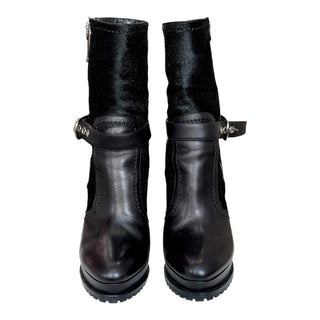 Christian Dior Buckled Platform Ankle Boots