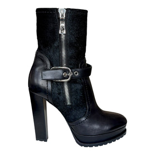 Christian Dior Buckled Platform Ankle Boots