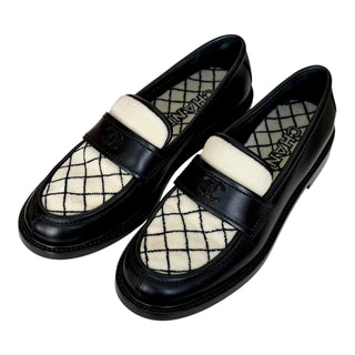 Chanel Shearling CC Loafers