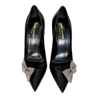 Yves Saint Laurent Crystal Bow Pumps