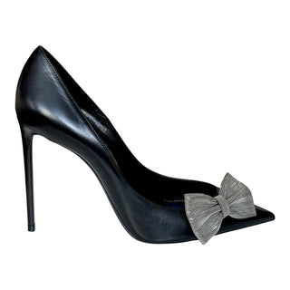 Yves Saint Laurent Crystal Bow Pumps