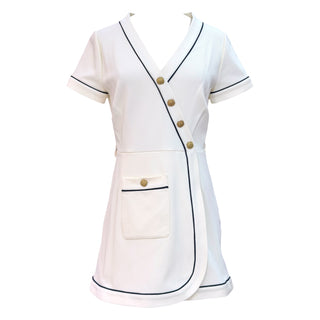 Gucci White Wrap Mini Dress