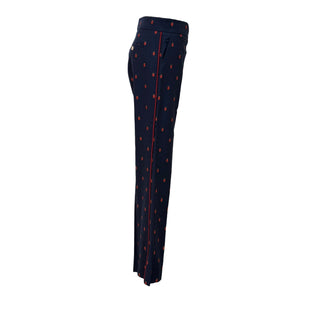 Gucci Navy Ladybird Jacquard Suit Set – Blazer & Trousers