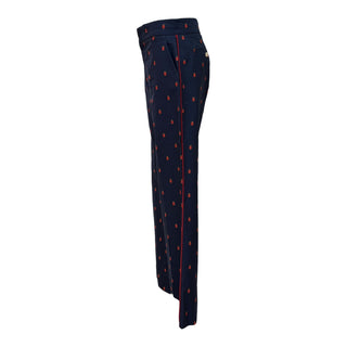 Gucci Navy Ladybird Jacquard Suit Set – Blazer & Trousers