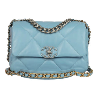 Chanel 19 Light Blue Small Flap Bag