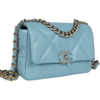 Chanel 19 Light Blue Small Flap Bag