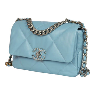 Chanel 19 Light Blue Small Flap Bag