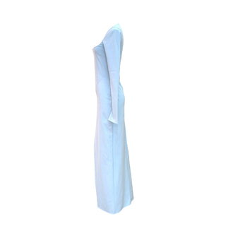 The Attico Sky Blue Asymmetric Long Sleeve Maxi Dress – IT 40