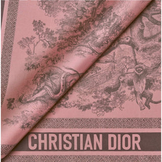 Christian Dior Dioriviera Toile de Jouy Sauvage Silk Scarf