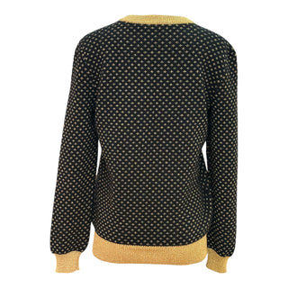 Gucci Logo Knit Sweater with Metallic Trim