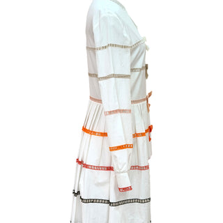 Fendi White Poplin Gradient Bow Dress – SS17 Runway Piece