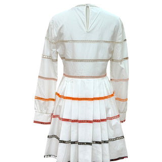Fendi White Poplin Gradient Bow Dress – SS17 Runway Piece