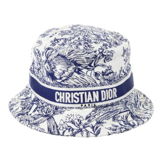 Christian Dior D-Bobby Toile de Jouy Soleil Small Brim Bucket Hat
