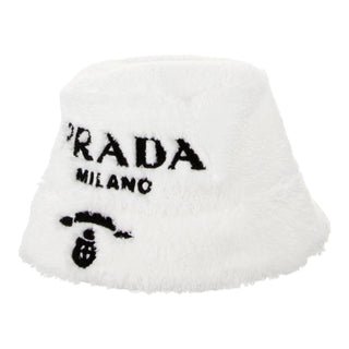 Prada Milano Logo-Embroidered Terrycloth Bucket Hat