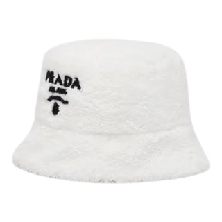 Prada Milano Logo-Embroidered Terrycloth Bucket Hat