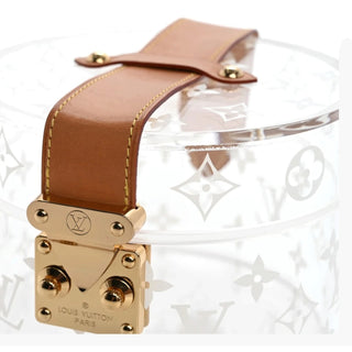 Louis Vuitton Transparent Monogram Resin Cuff Bracelet with Gold S-Lock Hardware