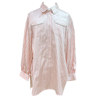 Fendi Pink Striped Silk Shirt Co-Ord Set – SS17 Runway Collection